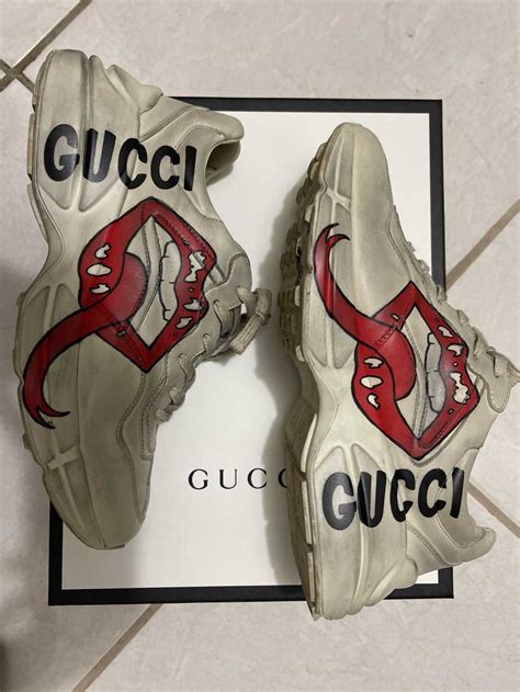 gucci lip sneakers|gucci sneakers for cheap authentic.